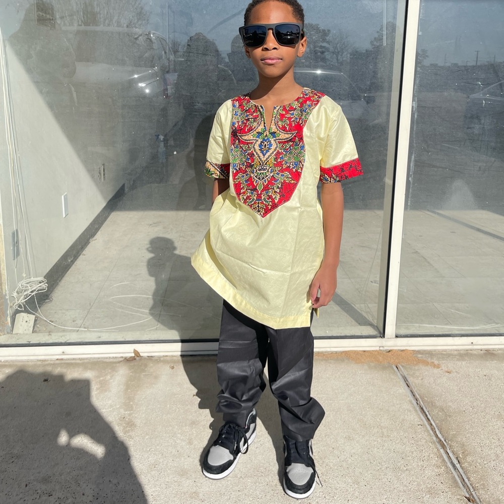 African clothing for boys top boys Danshiki top